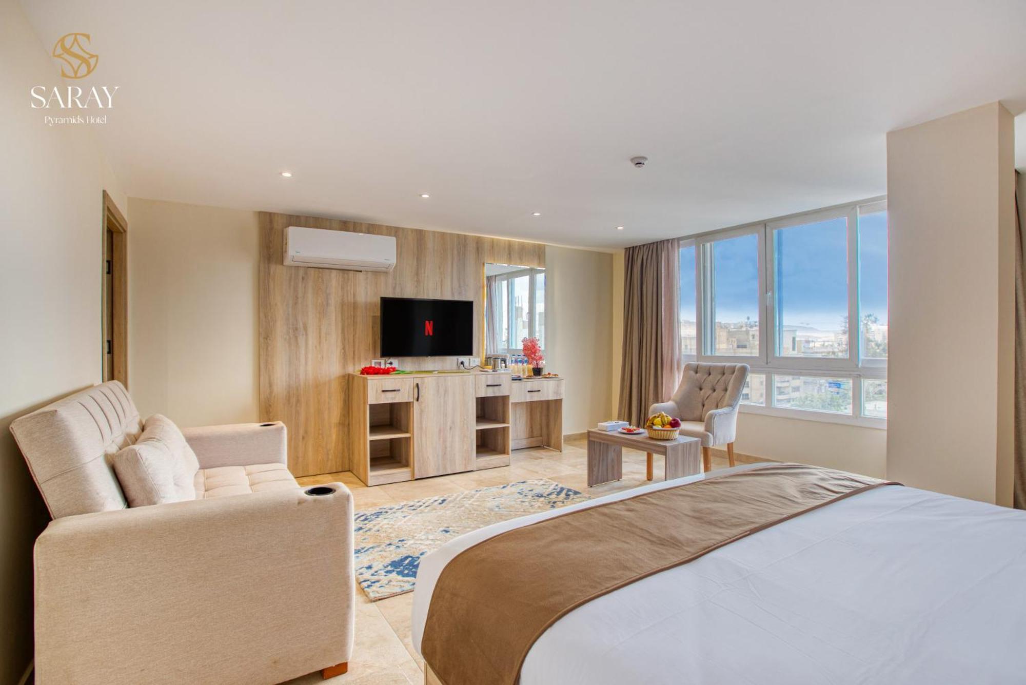 Saray Pyramids & Museum View Hotel Kafret el-Gabal Rom bilde