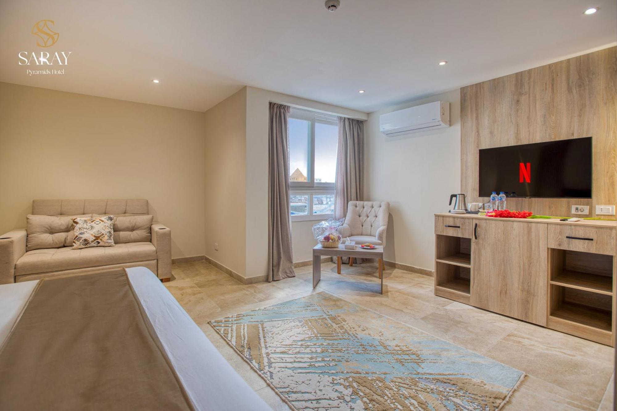 Saray Pyramids & Museum View Hotel Kafret el-Gabal Rom bilde
