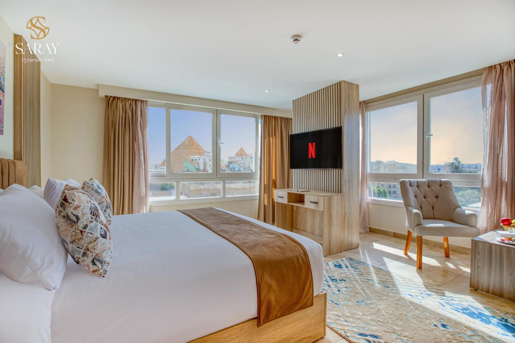 Saray Pyramids & Museum View Hotel Kafret el-Gabal Rom bilde